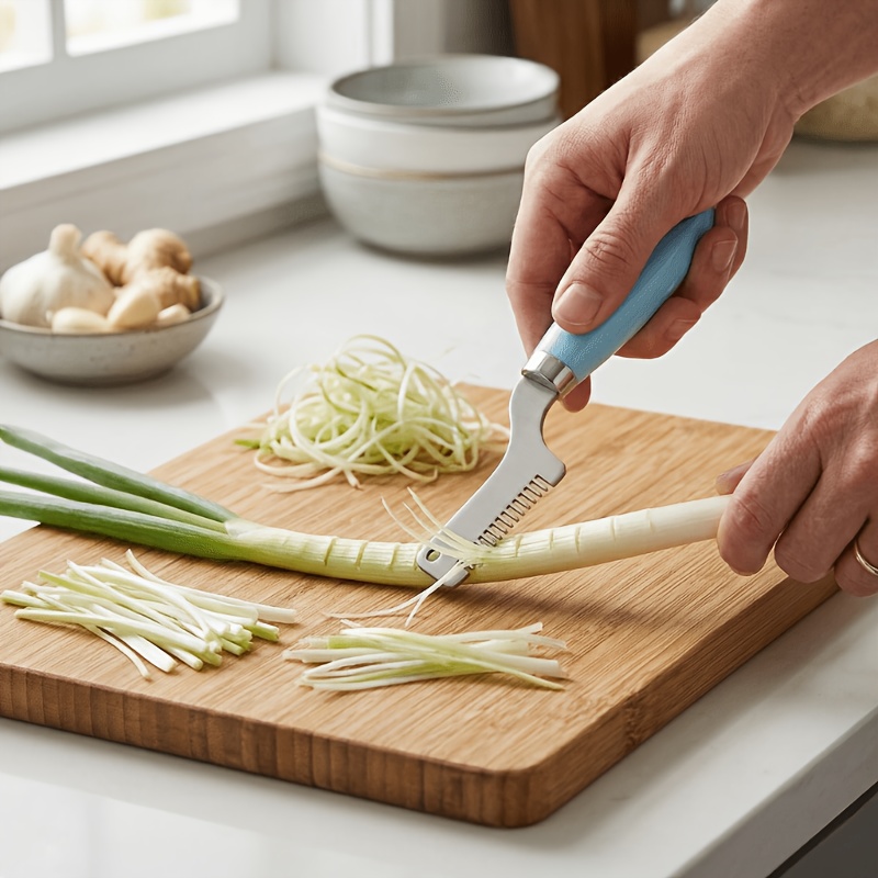 Meal Prep Restaurant - 1pc Plastic Handle Scallion Chopper And