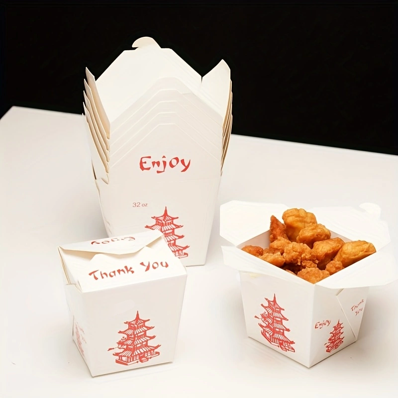 Meal Prep Restaurant - Pagoda Chinese Takeout Food Pails Disposable