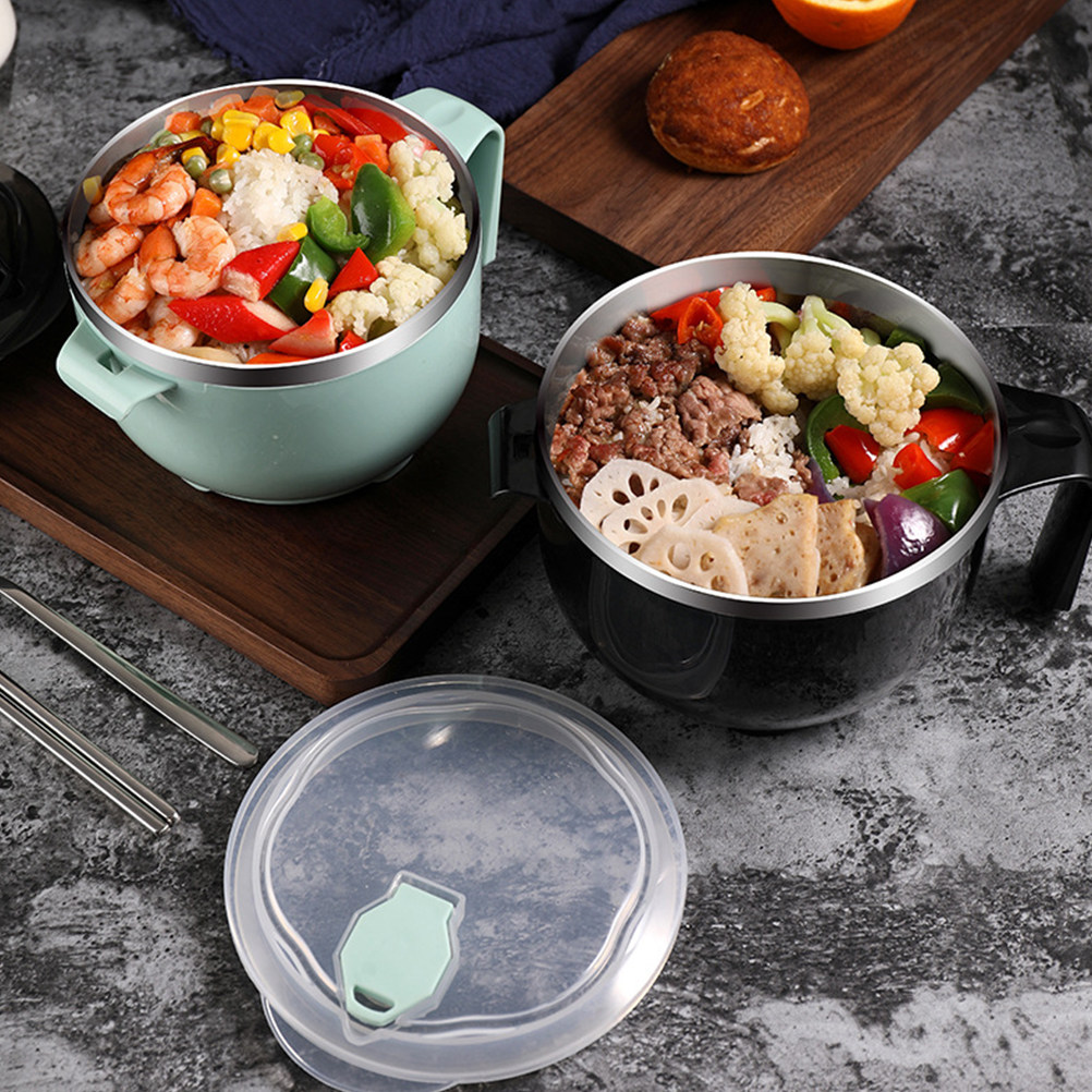 1Set Stainless Steel Food Bowl - Meal Prep Noodles 评论和价格