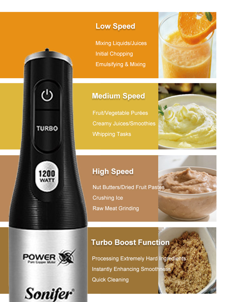 Hand Blender Sonifer SF-8184 1 - Meal Prep Smoothies 评论和价格