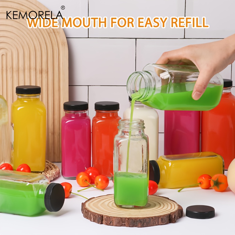 2/4PCS 350ML Glass Bottle Leak - Meal Prep Juice Bottles 评论和价格