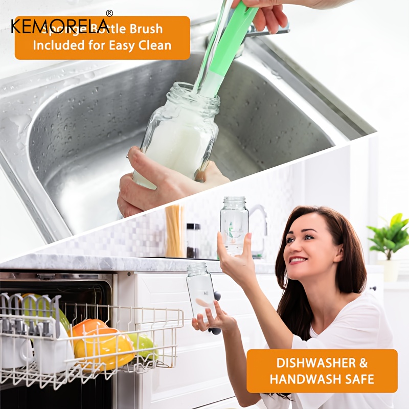 2/4PCS 350ML Glass Bottle Leak - Meal Prep Juice Bottles 评论和价格