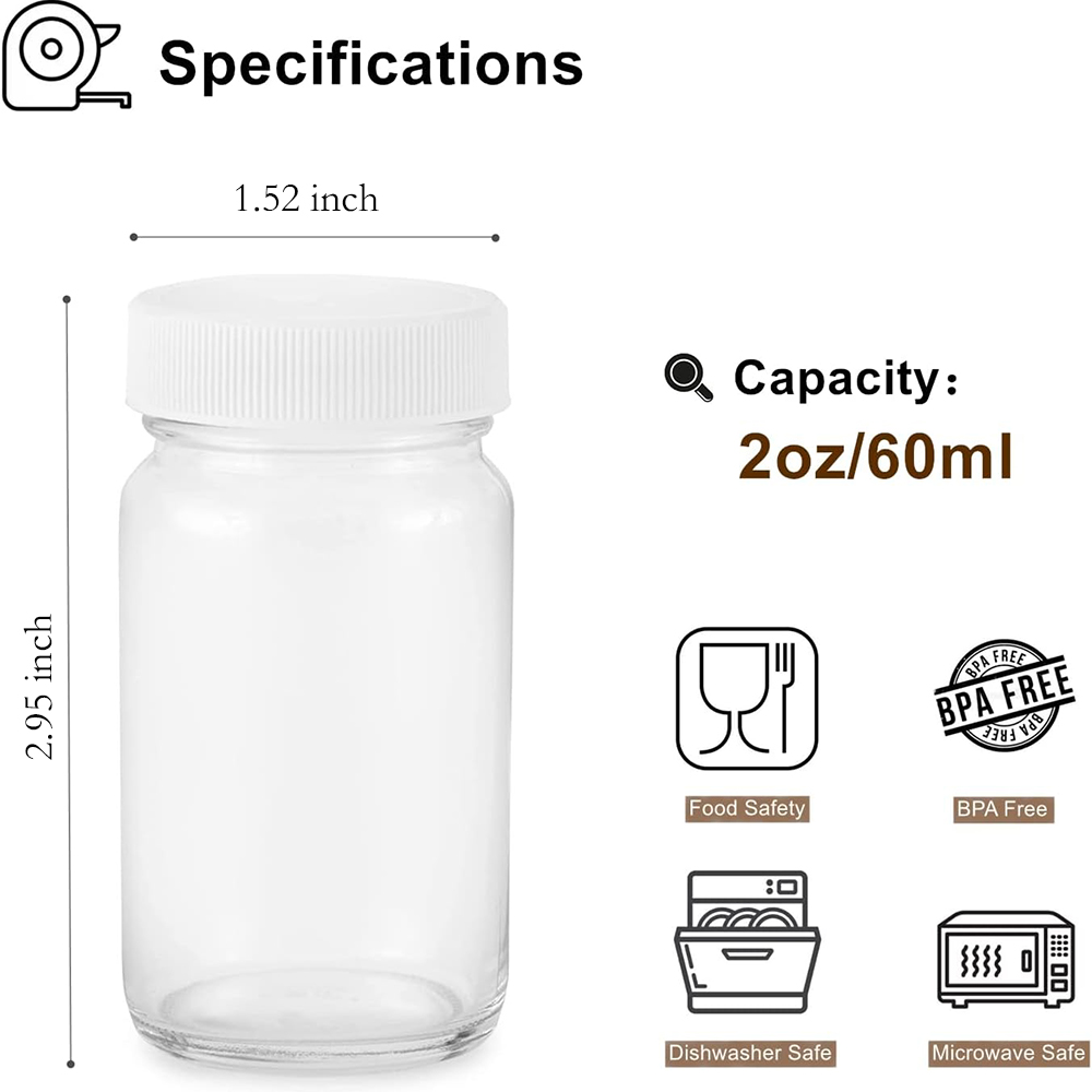 Juice Bottles, 2oz Glass Bottl - Meal Prep Juice Bottles 评论和价格