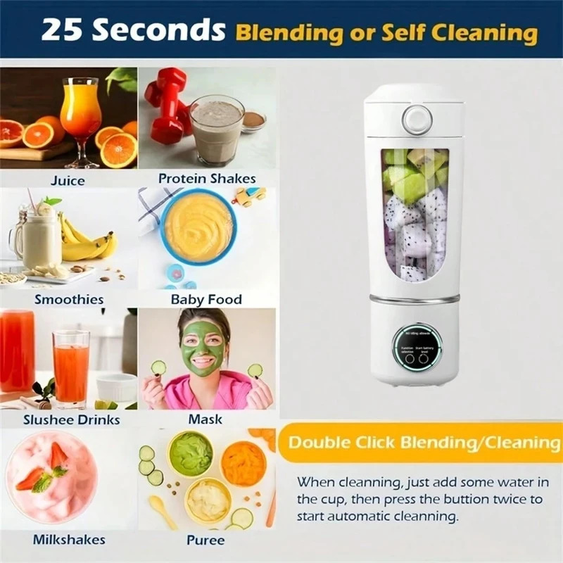 New Portable Juice Maker Blend - Meal Prep Juice Bottles 评论和价格
