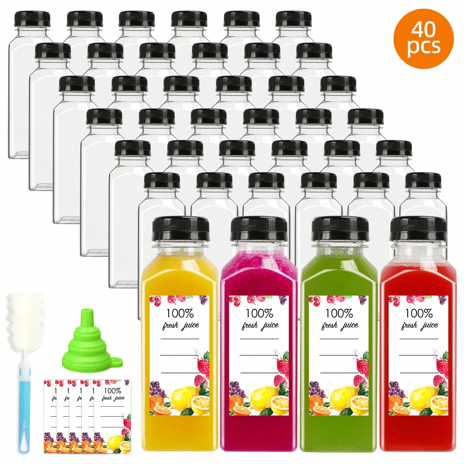 Plastic Juice Bottles Modern S - Meal Prep Juice Bottles 评论和价格