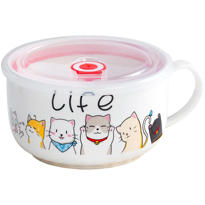 Cartoon Ceramic Instant Noodle - Meal Prep Noodles 评论和价格