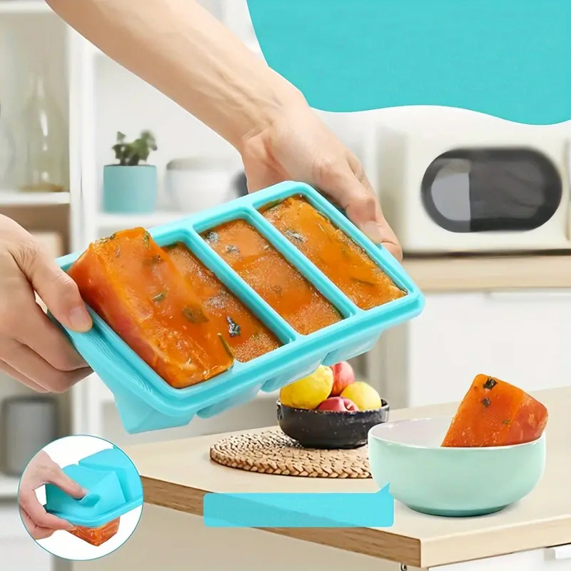 Silicone Freezer Trays with Li - Meal Prep Smoothies 评论和价格