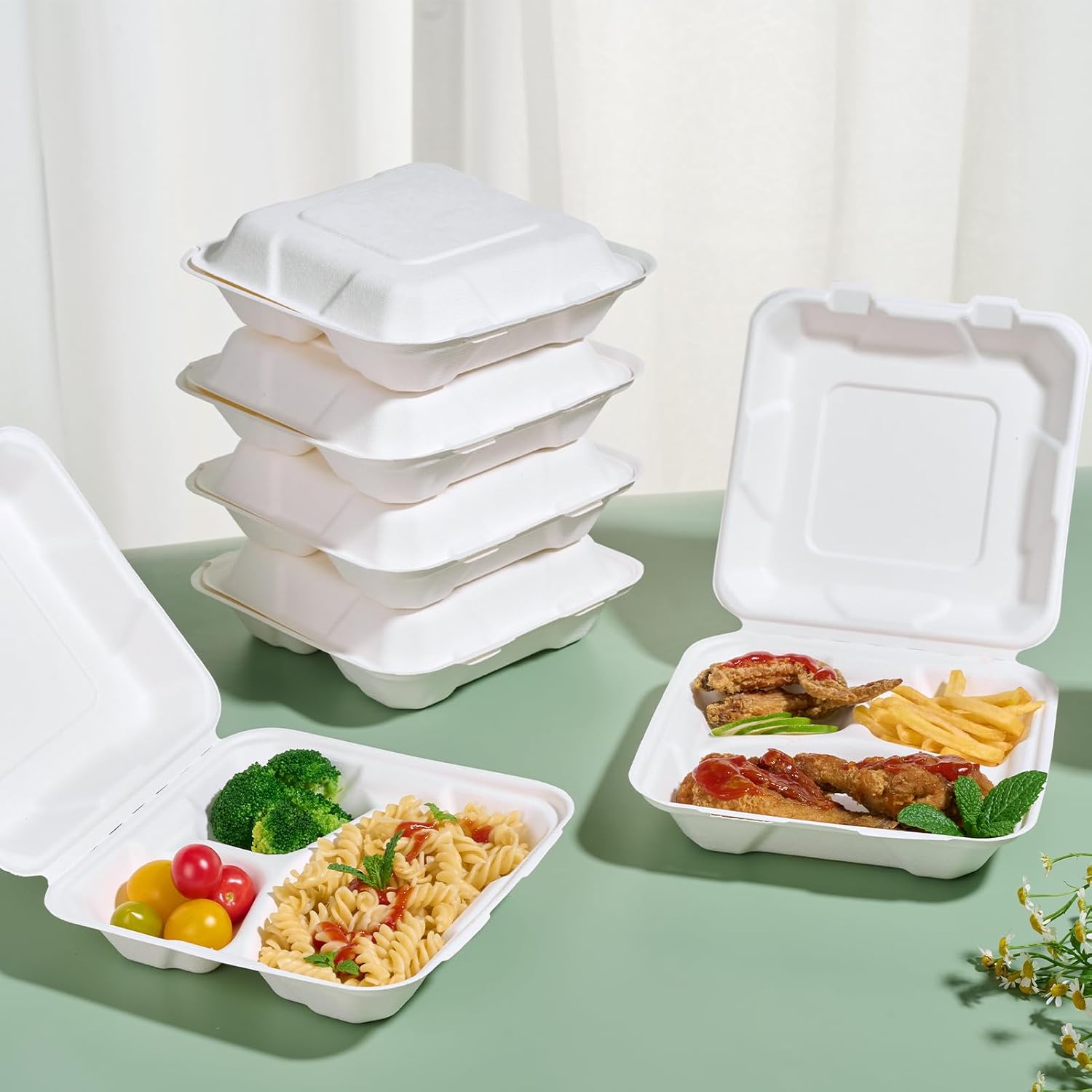 Disposable Clamshell Take Out  - Meal Prep Restaurant 评论和价格