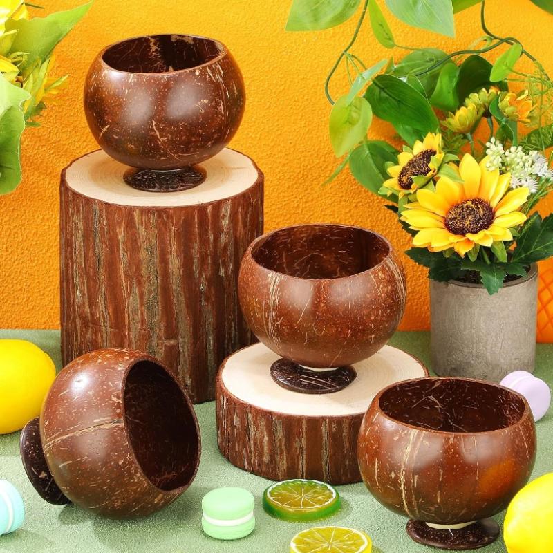 Natural Coconut Bowl Set Organ - Meal Prep Smoothies 评论和价格