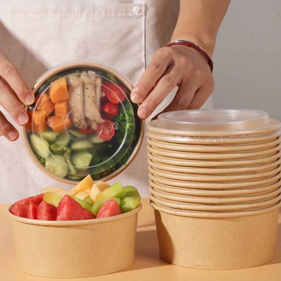 5/10/20PCS Kraft Paper Bowls w - Meal Prep Noodles 评论和价格